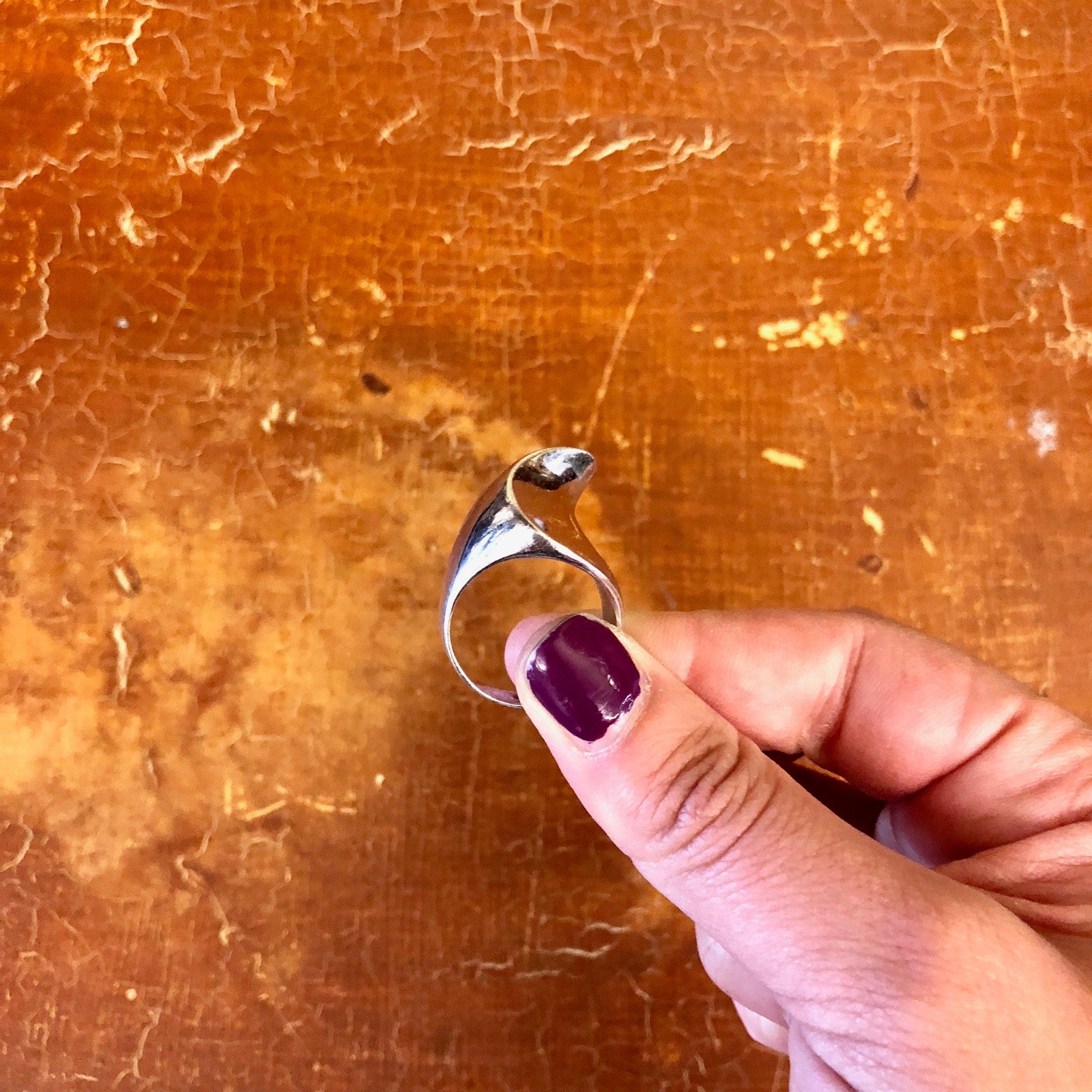 Vintage Silver Ring, Sterling Silver, Vintage Jewelry, Minimalist Ring, Abstract Jewelry, Statement Ring, Silver Jewelry, Bohemian Jewelry
