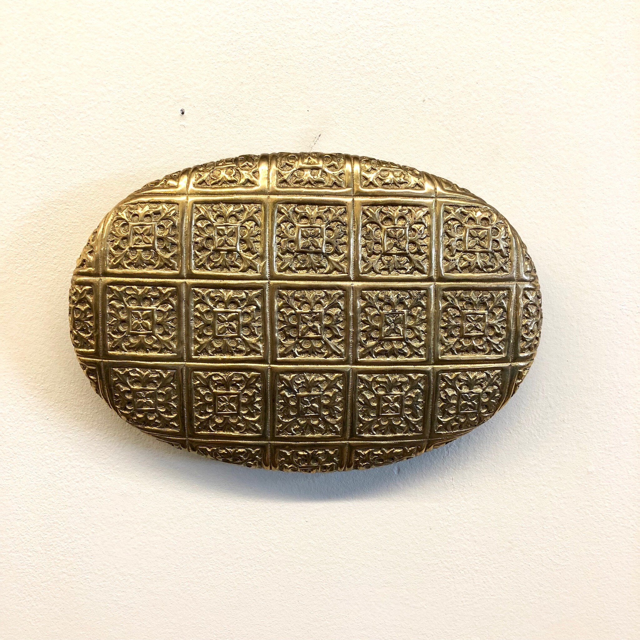 Antique Brass Pulls, Door Pulls, Door Handle, Ornate Brass, Antique Door Knob, Large Door Pulls, Stamped Brass, Vintage Home Decor, Oval