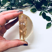 Vintage Paperweight, W Rolfe Paperweight, Lucite, Dried Flower, Pressed Flower, Flower Paperweight, Office Decor, Vintage Home Decor, Flower