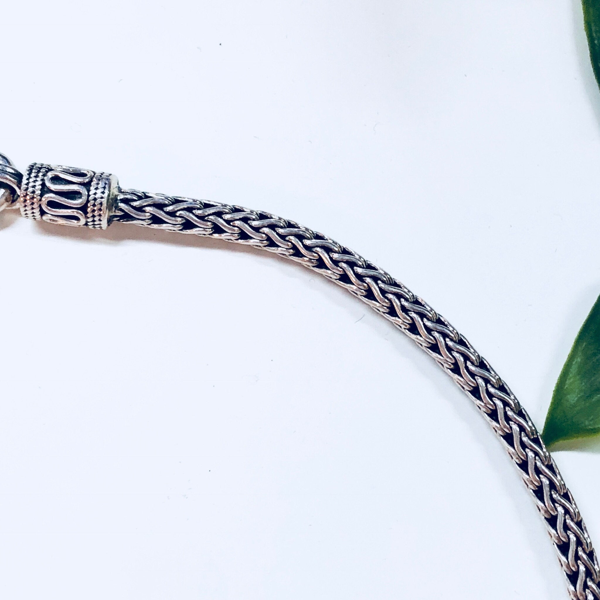 Vintage Silver Chain, Rope Chain, Sterling Silver, Vintage Jewelry, Hook Clasp, Thick Chain, Tribal Jewelry, Tribal Style, Necklace