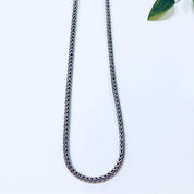 Vintage Silver Chain, Rope Chain, Sterling Silver, Vintage Jewelry, Hook Clasp, Thick Chain, Tribal Jewelry, Tribal Style, Necklace