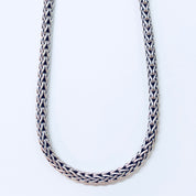 Vintage Silver Chain, Rope Chain, Sterling Silver, Vintage Jewelry, Hook Clasp, Thick Chain, Tribal Jewelry, Tribal Style, Necklace