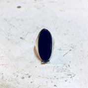 Vintage Silver Ring, Sterling Silver, Vintage Jewelry, Black Onyx, Onyx Jewelry, Black Ring, Statement Jewelry, Cocktail Ring, Long Ring