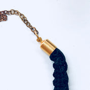Vintage Choker, Braided Choker, Choker Locket, Trifold Locket, Art Necklace, Laura Graham Jewelry, Unique Jewelry, Vintage Jewelry,