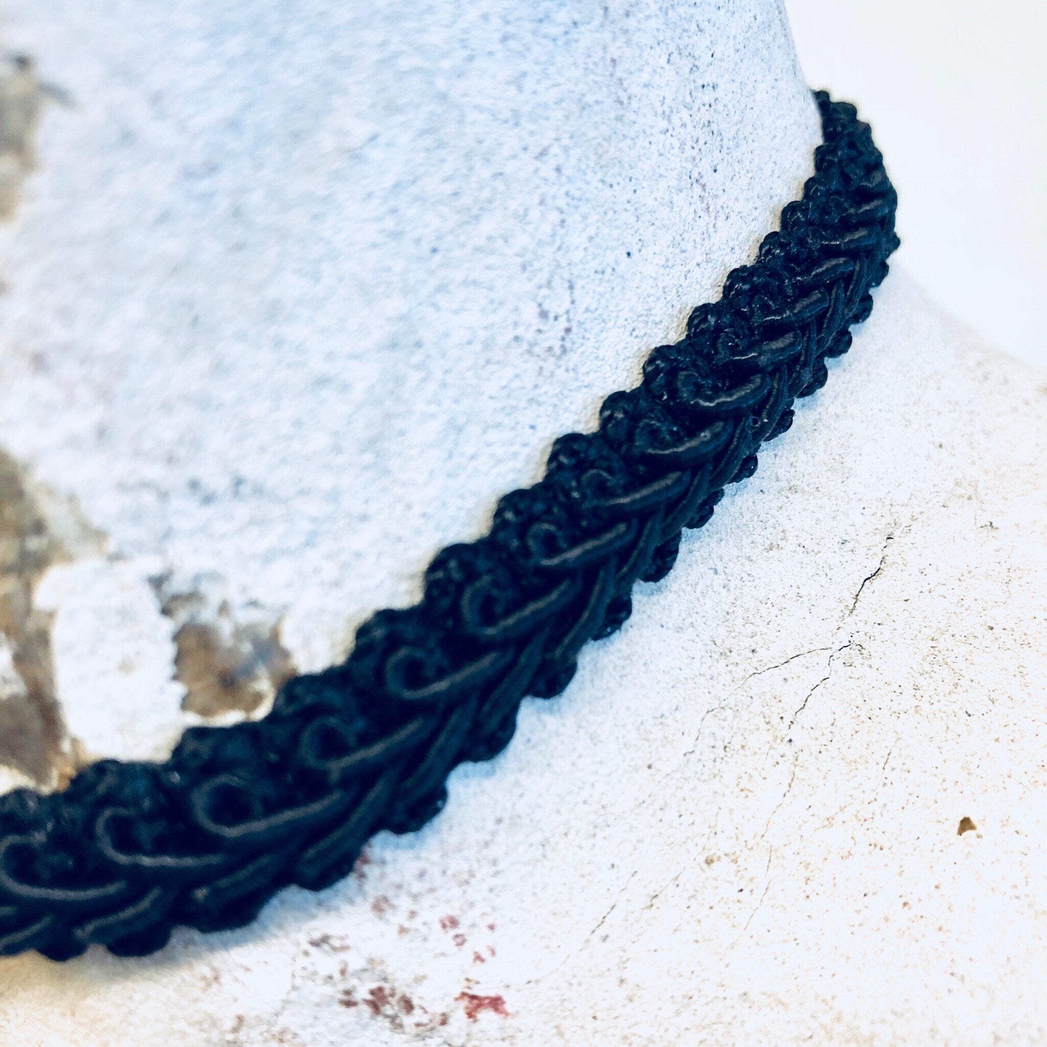 Vintage Choker, Braided Choker, Choker Locket, Trifold Locket, Art Necklace, Laura Graham Jewelry, Unique Jewelry, Vintage Jewelry,