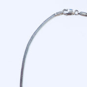 Vintage Silver Necklace, Box Chain, Sterling Silver, Vintage Jewelry, Thick Chain, Made in India, 925, Anniversary Gift,