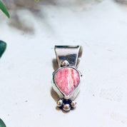 Vintage Silver Pendant, Pink Rhodochrosite, Rhodochrosite, Pink Jewelry, Sterling Silver, Necklace, Pendant, Vintage Jewelry, Pink and White