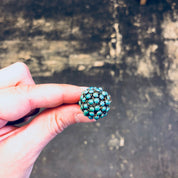 Vintage Gold Ring, Turquoise Ring, Blue and Green, 14 Karat Gold, 14K, Yellow Gold, Turquoise Jewelry, Cocktail Ring, Statement Jewelry