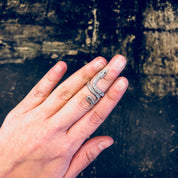 Vintage Silver Ring, Snake Ring, Boho Snake Ring, Sterling Silver, Vintage Jewelry, Snake Jewelry, Bohemian Jewelry, Small Ring,Vintage Ring