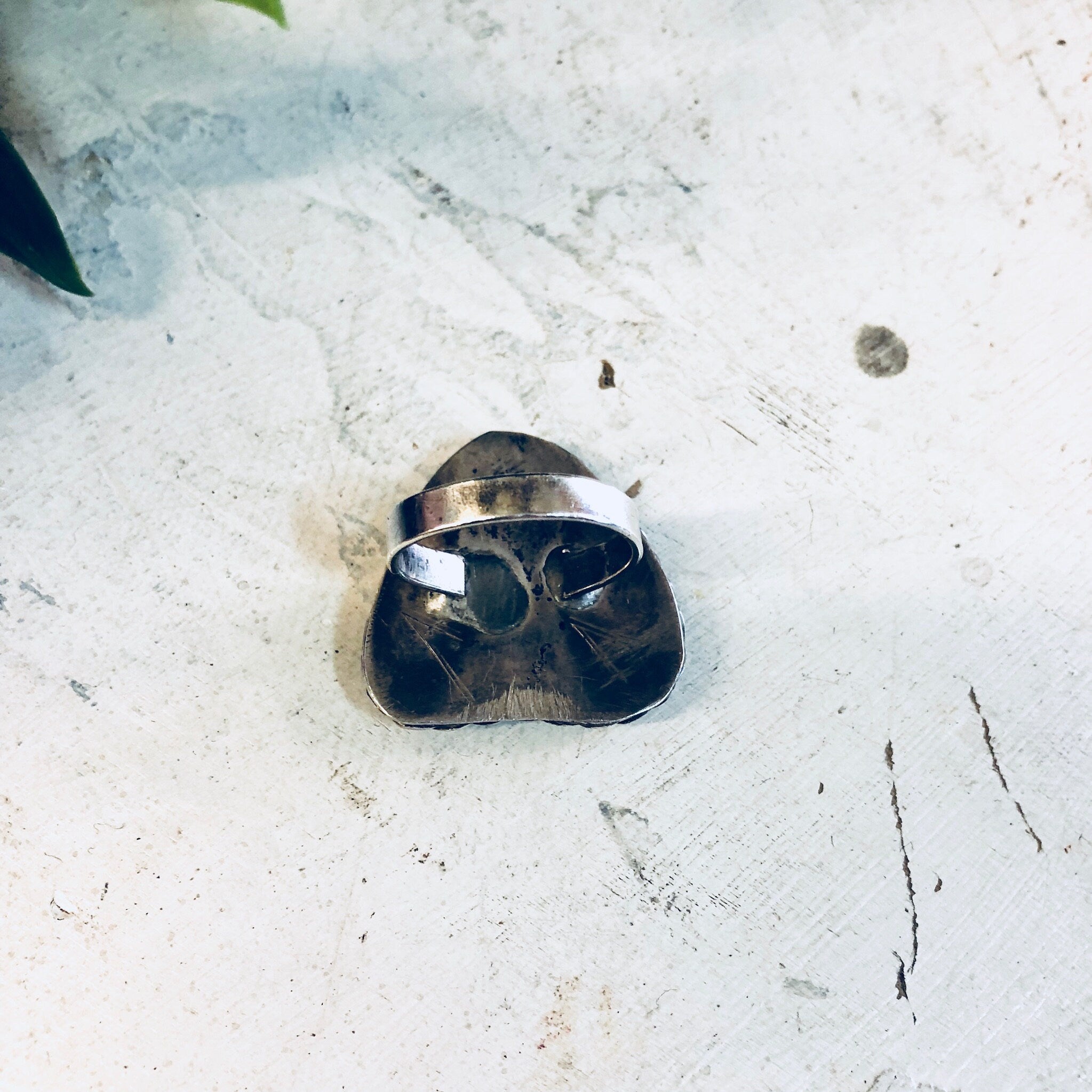 Vintage Silver Ring, Abalone Ring, Abalone Shell, Vintage Jewelry, Sterling Silver, Large Ring, Cocktail Ring, Statement Jewelry, Abalone