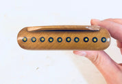 Vintage Wooden Case, Cigarette Case, Handmade Case, Small Case, Beaded Case, Wooden Wallet, Inlaid Wood Case, Hand Crafted, Card Holder