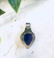 Vintage Silver pendant, Amethyst Pendant, Purple Jewelry, Vintage Necklace, Necklace, Amethyst Jewelry, Sterling Silver, Vintage Jewelry