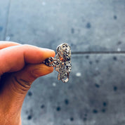 Vintage Silver Ring, Rose Ring, Marcasite Jewelry, Sterling Silver, Vintage Jewelry, Marcasite, Flower Ring, Floral Jewelry, Vintage Ring