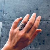Vintage Silver Ring, Rose Ring, Marcasite Jewelry, Sterling Silver, Vintage Jewelry, Marcasite, Flower Ring, Floral Jewelry, Vintage Ring