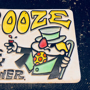 Vintage Sign, Bar Sign, Vintage Home Decor, Funny, Cartoon, Booze, Bar Decor, Man Cave, Yellow, White, Black, Plastic Sign