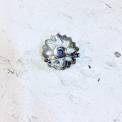 Vintage Silver Brooch, Amethyst Brooch, Marcasite Jewelry, Sterling Silver, Vintage Jewelry, Vintage Pin, Purple Pin, Starburst, Star Shape