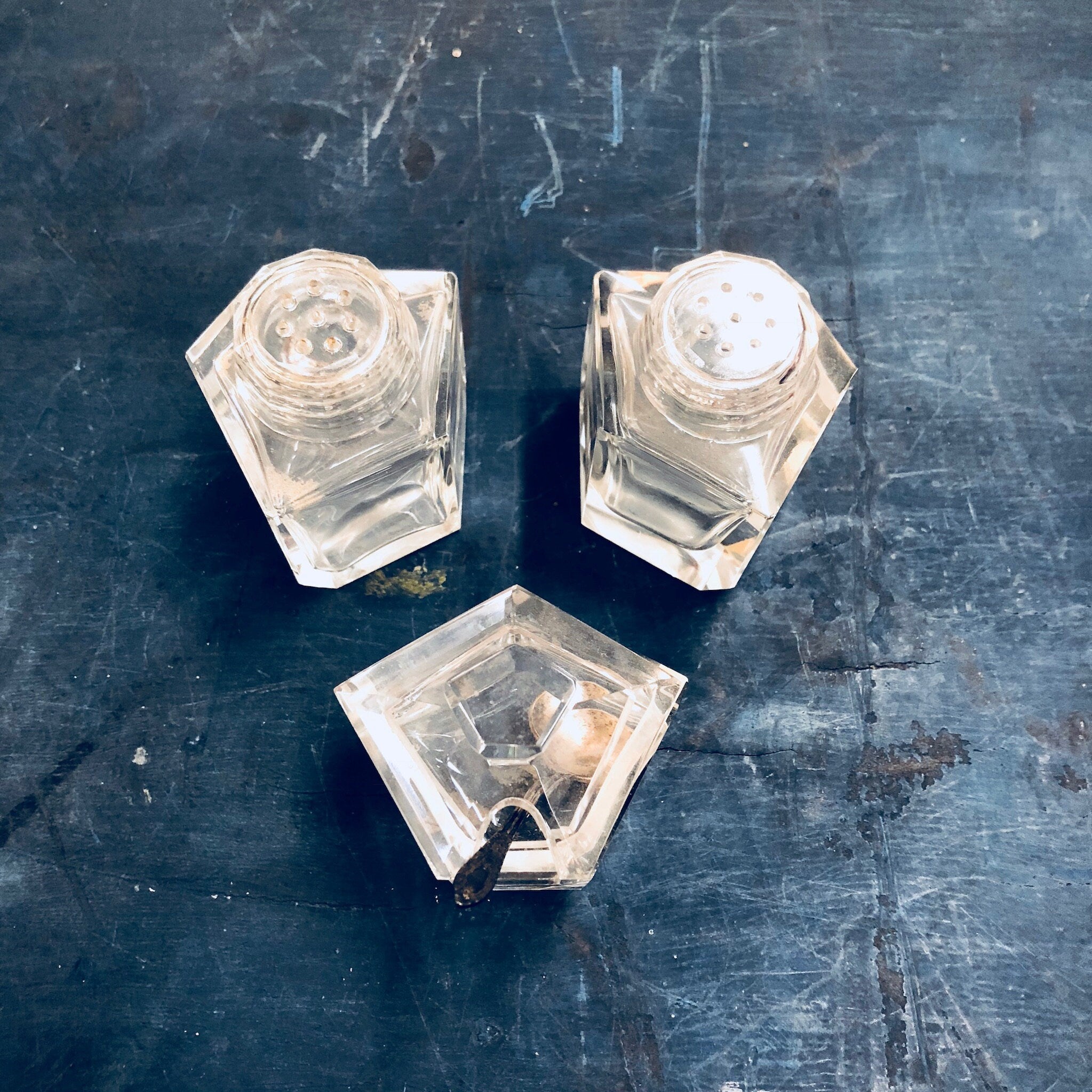 Salt and Pepper Shaker, Salt Cellar, Salt Cellar Set, Alpaka GD, Vintage Home Decor, Salt and Pepper, Shakers, Glass Shakers, Silver Plated