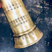 Vintage Drum, Brass Drum, Etched Brass, Antique Drum, Vintage Home Decor, Unique Decor, Music, Instrument, India, Retro Decor, Gold, Drum