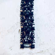 Vintage Bracelet, Weiss Bracelet, Beaded Bracelet, Rhinestone Jewelry, Black Bracelet, Weiss Jewelry, Designer Jewelry, Vintage Jewelry