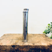 Vintage Flask, Stainless Steel, Vintage Barware, Flask, Booze, Whisky, Spirits, 6 Ounce Flask, Checkered Pattern, Retro, Whiskey Flask
