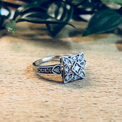 Vintage Gold Ring, White Gold, 14 Karat Gold, Diamond Ring, Art Deco Ring, Engagement Ring, Vintage Jewelry, Wedding Jewelry, Bride To Be