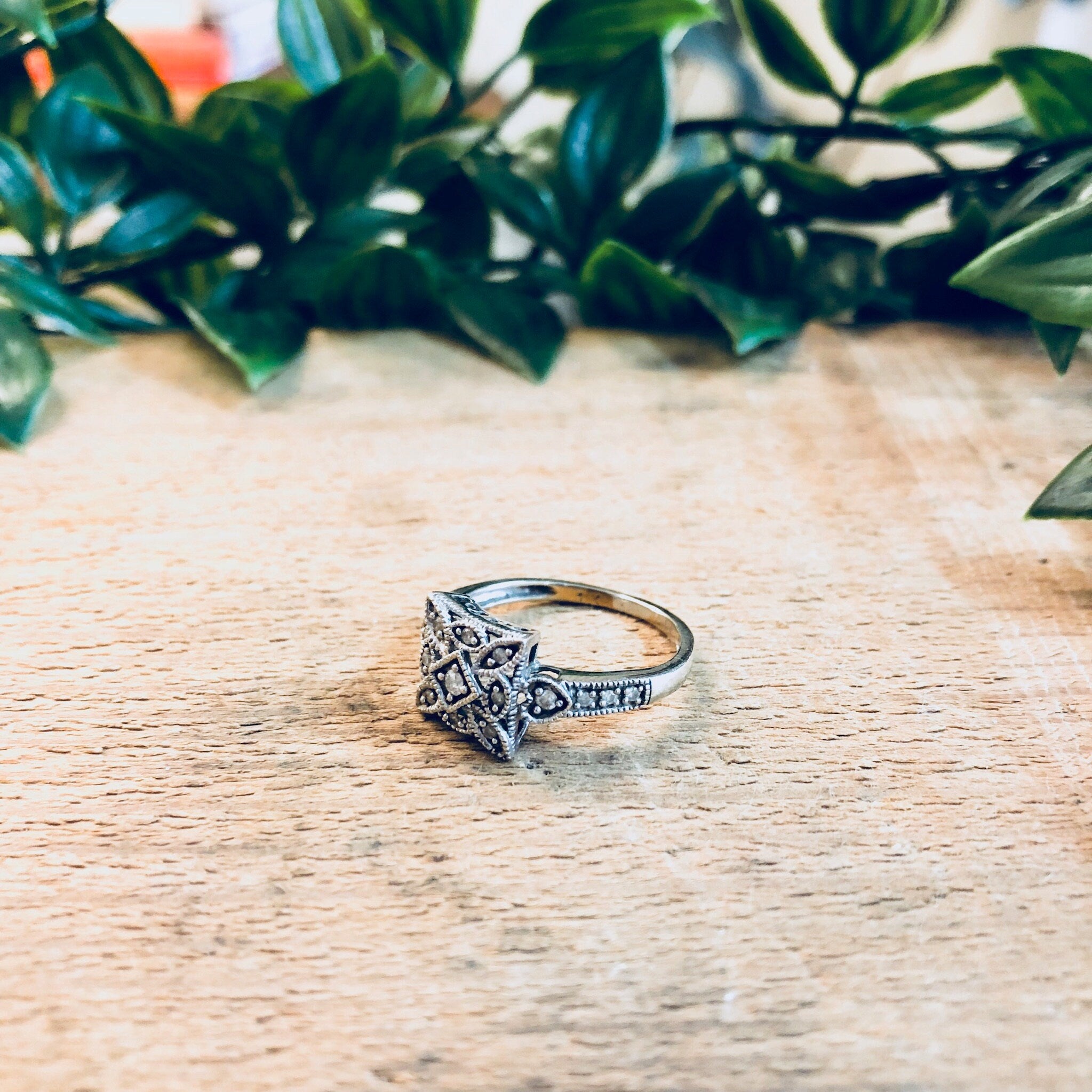 Vintage Gold Ring, White Gold, 14 Karat Gold, Diamond Ring, Art Deco Ring, Engagement Ring, Vintage Jewelry, Wedding Jewelry, Bride To Be