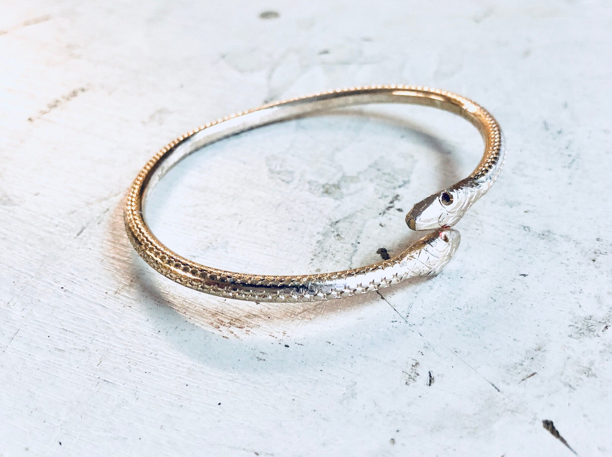 Snake Bracelet, Bohemian Jewelry, Costume Jewelry, Vintage Jewelry, Gold Toned, Snake Jewelry, Arm Band, Bangle Bracelet, Boho Style, Cuff
