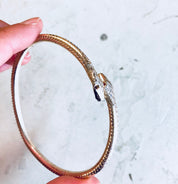 Snake Bracelet, Bohemian Jewelry, Costume Jewelry, Vintage Jewelry, Gold Toned, Snake Jewelry, Arm Band, Bangle Bracelet, Boho Style, Cuff