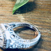 Vintage Silver Ring, Judith Ripka, CZ Ring, Cubic Zirconia, Sterling Silver, Vintage Jewelry, Art Deco, Cocktail Ring, Statement Jewelry 925