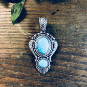 Vintage Silver Pendant, Sterling Silver, Turquoise Pendant, Southwestern, Vintage Jewelry, Vintage Necklace, Blue, Silver, Statement Jewelry