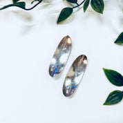 Vintage Silver Earrings, Sterling Silver, 925, Vintage Jewelry, Statement Jewelry, Minimal Design, Unique Earrings, Anniversary Gift, Big
