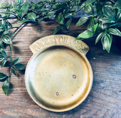 Brass Dish, Pocket Change Dish, Brass Decor, Vintage Home Decor, Catch All Dish, Jewelry Dish, Ring Dish, Solid Brass, Small Dish, Change