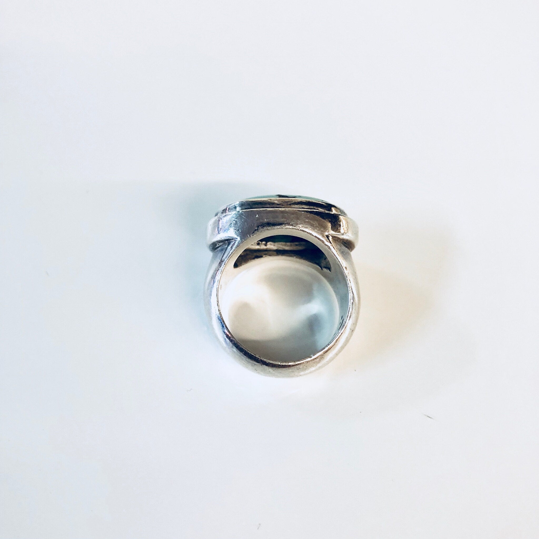 Vintage Silver Ring, Turquoise Ring, Vintage Jewelry, Sterling Silver, Statement Jewelry, Blue, Silver, Southwestern Ring, Turquoise, Ring