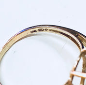Vintage Gold Ring, 10 Karat Gold, Amethyst Ring, Amethyst Jewelry, Purple Ring, Gold Jewelry, Vintage Jewelry, 10K, Yellow Gold, Teardrop