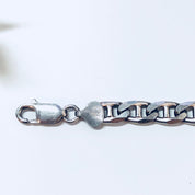 Vintage Silver Bracelet, Link Bracelet, Sterling Silver, Vintage Jewelry, Chain Bracelet, 925, Made in Italy, Skinny Bracelet, Fine Jewelry
