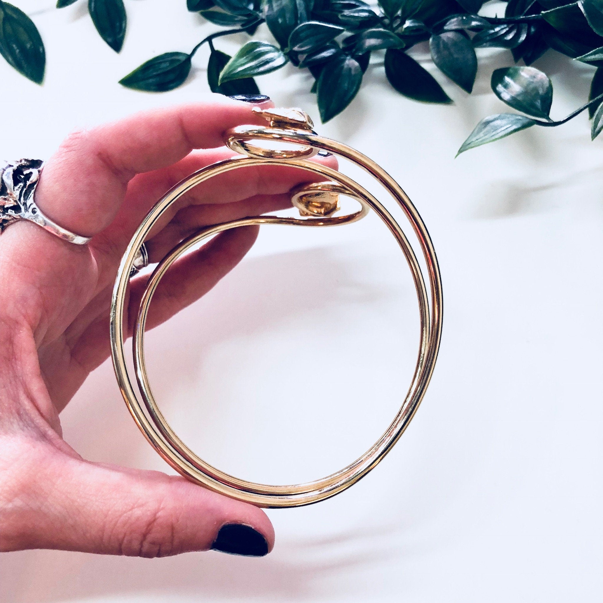 Vintage Armband, Egyptian Armband, Costume Jewelry, Gold Toned Jewelry, Armband, Boho Style, Bohemian Jewelry, King Tut, Statement Jewelry