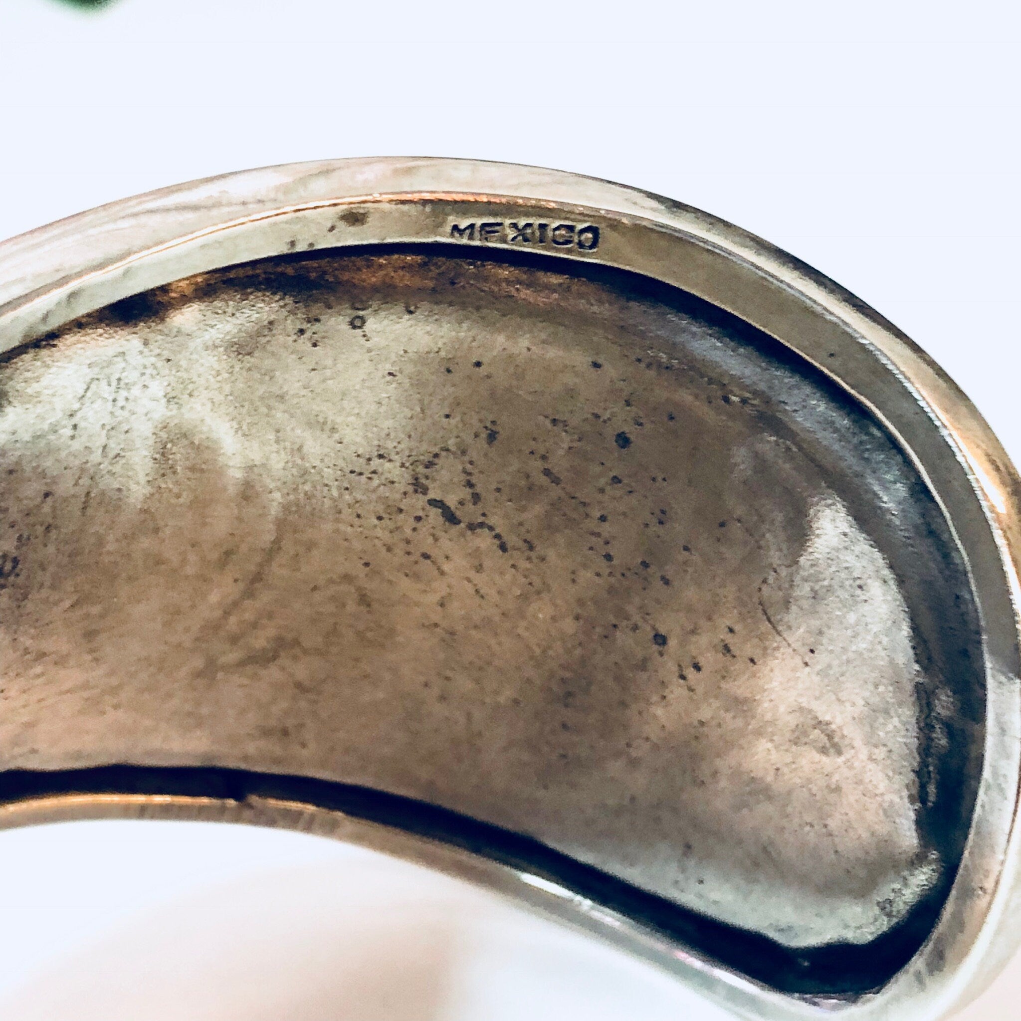 Vintage Silver Bracelet, Cuff Bracelet, Abstract Jewelry, Large Bracelet, Statement Jewelry, Vintage Jewelry, Sterling Silver, 925, Big