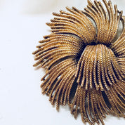 Vintage Brooch, Monet Brooch, Gold Toned Jewelry, Statement Jewelry, Swirl Brooch, Unique Jewelry, Large Brooch, Pin, Vintage Jewlery, Gold