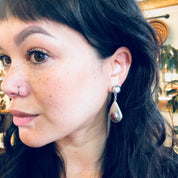 Vintage Silver Earrings, Sterling Silver, Vintage Jewelry, Carnelian Earrings, Red Stone, Dangle Earrings, Drop Earrings, Teardrop Earrings