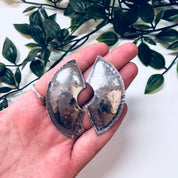 Vintage Silver Earrings, Sterling Silver, Vintage Jewelry, Modernist, Minimalist, Statement Jewelry, Pierced Ears, Silver Tone, Hammered