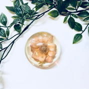 Vintage Paperweight, W Rolfe Paperweight, Lucite, Dried Flower, Pressed Flower, Flower Paperweight, Office Decor, Vintage Home Decor, Flower