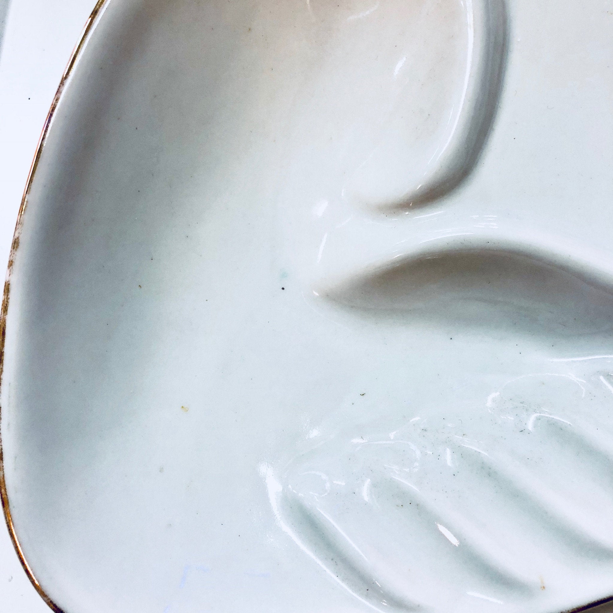 Vintage Ashtray,RX Ashtray, Catch All Dish, Ring Dish, Change Dish, Ashtray, White Ashtray, Gold Accent, MCM Ashtray, Midcentury Modern,