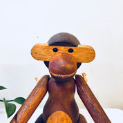 Vintage Toy, Monkey Toy, Wooden Monkey, Wooden Toy, Denmark, Bojesen, Kay Bojesen Monkey, Carved Wood, Teak Wood, Wooden Animal, Limba