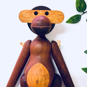 Vintage Toy, Monkey Toy, Wooden Monkey, Wooden Toy, Denmark, Bojesen, Kay Bojesen Monkey, Carved Wood, Teak Wood, Wooden Animal, Limba