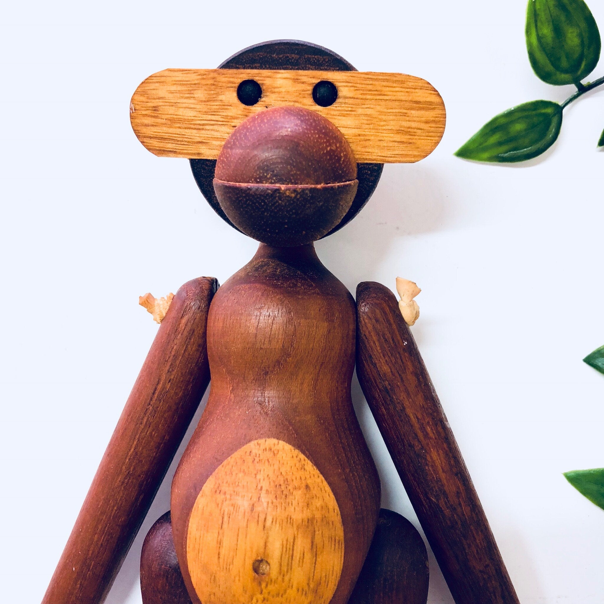 Vintage Toy, Monkey Toy, Wooden Monkey, Wooden Toy, Denmark, Bojesen, Kay Bojesen Monkey, Carved Wood, Teak Wood, Wooden Animal, Limba