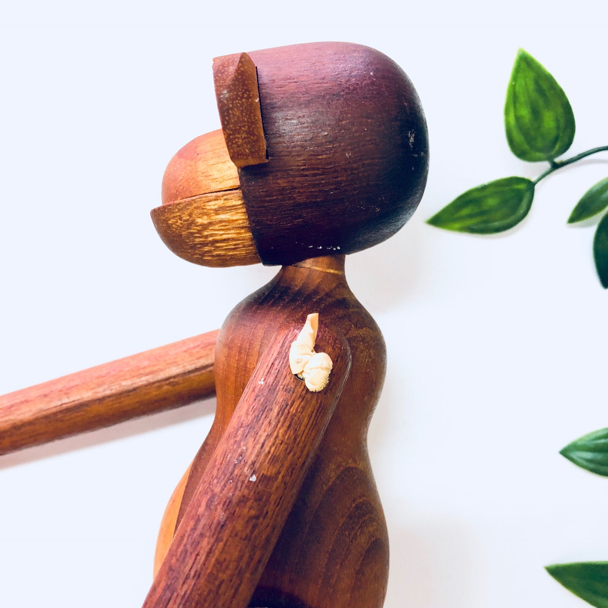 Vintage Toy, Monkey Toy, Wooden Monkey, Wooden Toy, Denmark, Bojesen, Kay Bojesen Monkey, Carved Wood, Teak Wood, Wooden Animal, Limba