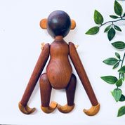 Vintage Toy, Monkey Toy, Wooden Monkey, Wooden Toy, Denmark, Bojesen, Kay Bojesen Monkey, Carved Wood, Teak Wood, Wooden Animal, Limba