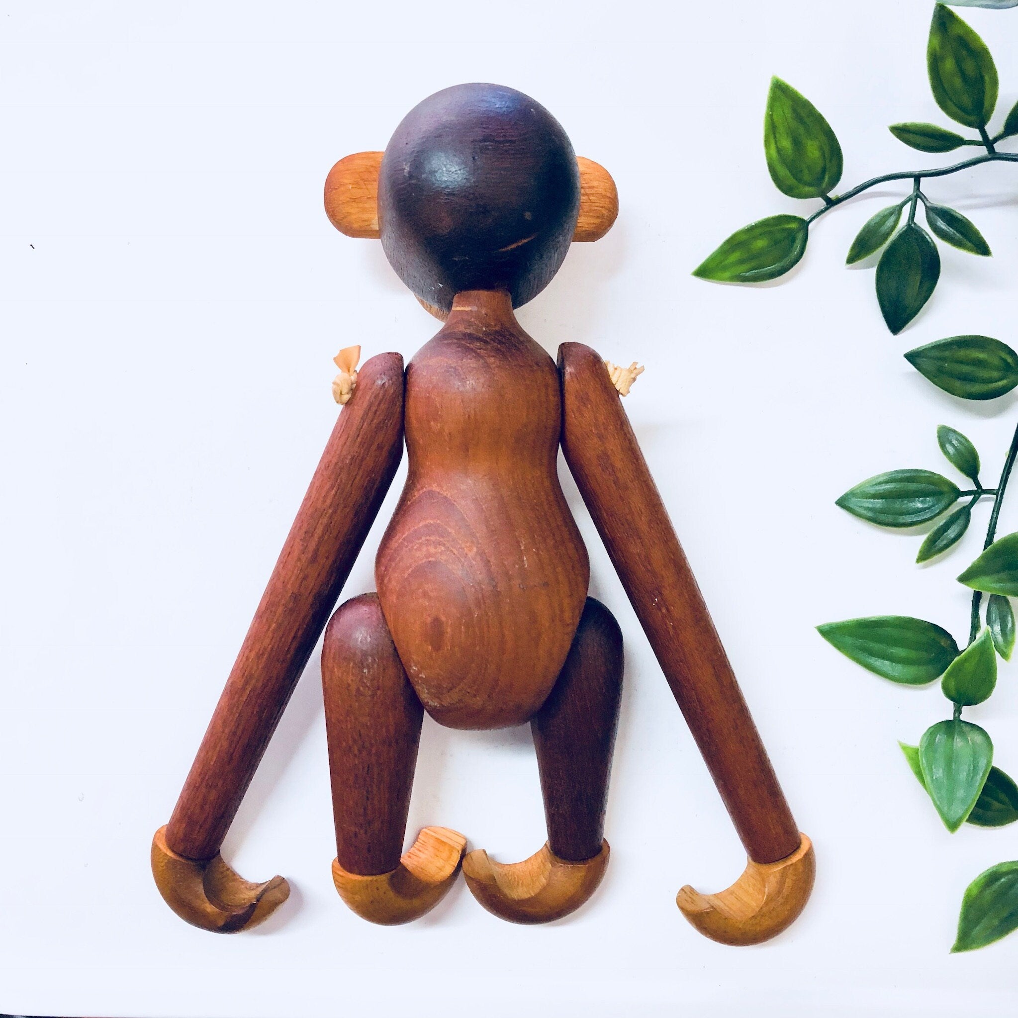 Vintage Toy, Monkey Toy, Wooden Monkey, Wooden Toy, Denmark, Bojesen, Kay Bojesen Monkey, Carved Wood, Teak Wood, Wooden Animal, Limba