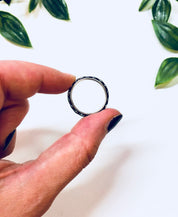 Vintage Silver Ring, Sterling Silver, Turquoise Ring, Beaded Ring, Blue, Band, Stacking Ring, Thin Band, Engagement Ring, Anniversary Gift