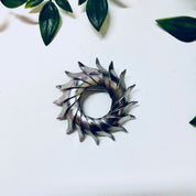 Vintage Brooch, Silver Brooch, Vintage Jewelry, Sterling Silver, Wreath Brooch, Circular Brooch, Textured Silver, Vintage Pin, Silver Toned